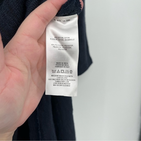 Anthropologie Akemi Kin Savin Sweater Side Slit Tunic Size Medium Embroidery - Picture 6 of 6